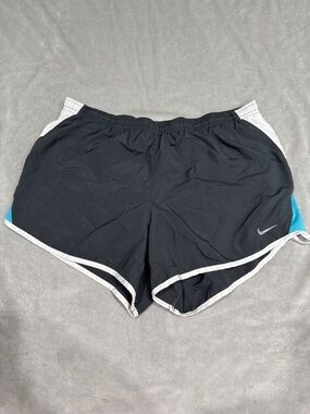 Nike Black Shorts with Teal and White Trim